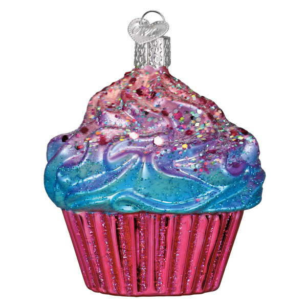Shimmering Pink Cupcake Ornament