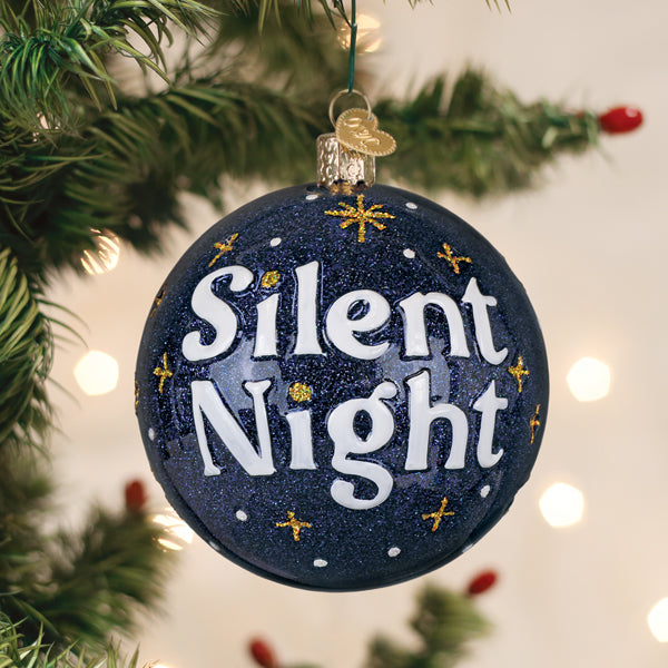 Silent Night Round Ornament
