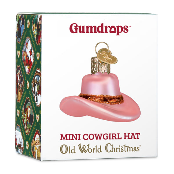 Mini Cowgirl Hat Ornament